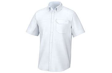 Image of HUK Performance Fishing Tide Point Short Sleeve Shirt - Men's, White, S, H1500171-100-S