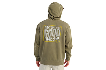 Image of HUK Performance Fishing Tight Lines Cotton Fleece Hoodie - Mens, Moss, Medium, H1300129-316-M