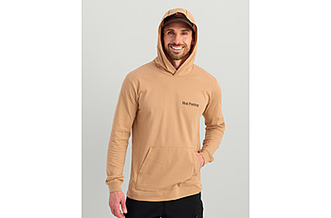 Image of HUK Performance Fishing Trout Wrangle Hoodie Tee - Mens, Marl, Extra Large, H1000581-201-XL