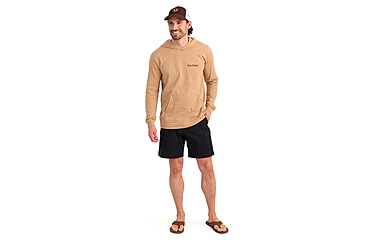 Image of HUK Performance Fishing Trout Wrangle Hoodie Tee - Mens, Marl, Extra Large, H1000581-201-XL