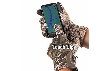 Image of Huntworth Barrow Heat Boost Windproof Softshell Hunting Glove - Mens, Tarnen, Large, E-1433-TRN-L