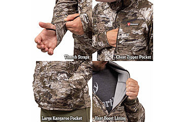 Image of Huntworth Grayling Heat Boost Heavyweight Soft Shell Hoodie - Men's, Tarnen, Large, E-9622-TRN-L