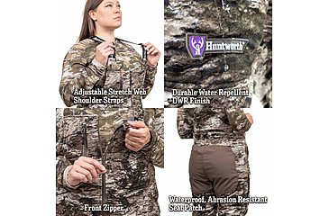 Image of Huntworth Matterhorn Heat Boost Heavyweight/Waterproof Hunting Bib Overalls - Women's, Tarnen, Large, E-9607-W-TRN-L