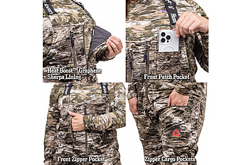 Image of Huntworth Matterhorn Heat Boost Heavyweight/Waterproof Hunting Bib Overalls - Women's, Tarnen, Large, E-9607-W-TRN-L