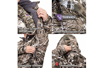 Image of Huntworth Matterhorn Heat Boost Heavyweight/Waterproof Hunting Jacket - Women's, Tarnen, Small, E-9606-W-TRN-S