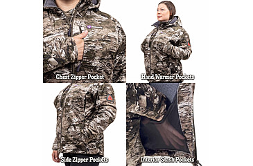 Image of Huntworth Matterhorn Heat Boost Heavyweight/Waterproof Hunting Jacket - Women's, Tarnen, Small, E-9606-W-TRN-S