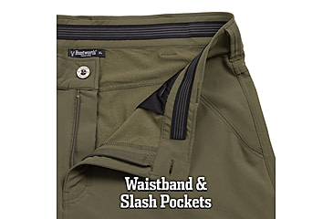 Image of Huntworth Durham Light Weight Stretch Woven Pants - Men's, Olive Green, Large, E-9177-OLV-L