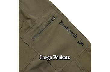 Image of Huntworth Durham Light Weight Stretch Woven Pants - Men's, Olive Green, Large, E-9177-OLV-L