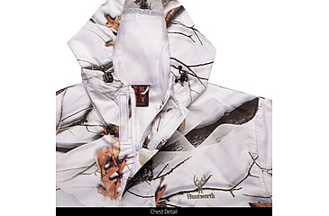 Image of Huntworth Ackley Light Weight Microfiber Waterproof Cover Up Jacket - Men's, Snow Camo, 3XL, E-81702-SCB-3XL