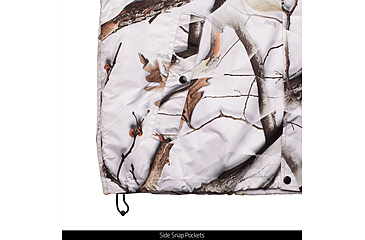 Image of Huntworth Ackley Light Weight Microfiber Waterproof Cover Up Jacket - Men's, Snow Camo, 3XL, E-81702-SCB-3XL