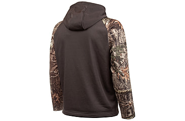 Image of Huntworth Performance Fleece Hoodie Horizontal Camo Flag - Mens, Charcoal Gray / Hiddn, Large, E-9409-CG/HDN-L