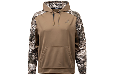 Image of Huntworth Lifestyle Performance Fleece Hoodie - Men's, Walnut / Tarnen, Extra Large, E-9198-WLT/TRN-XL