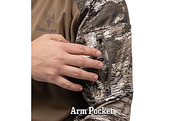 Image of Huntworth Lifestyle Performance Fleece Hoodie - Men's, Walnut / Tarnen, Extra Large, E-9198-WLT/TRN-XL