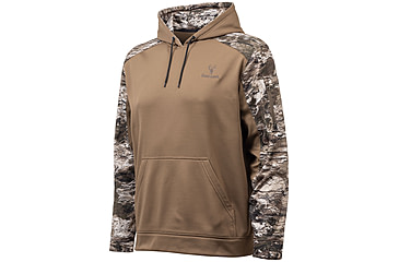 Image of Huntworth Lifestyle Performance Fleece Hoodie - Men's, Walnut / Tarnen, Extra Large, E-9198-WLT/TRN-XL