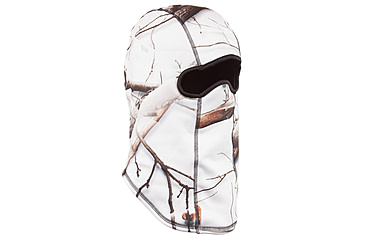 Image of Huntworth Rawline Reversible Hunting Performance Fleece Balaclava - Mens, Snow Camo Brown/Black, One Size, E-5517-31SCB