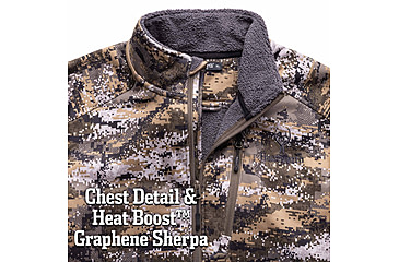 Image of Huntworth Saskatoon Heat Boost Heavyweight Windproof Softshell Hunting Jacket - Mens, Disruption, Large, E-9542-DC-L