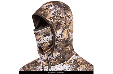 Image of Huntworth Shelton Performance 1/2 Zip Hoodie w/ Facemask - Mens, Disruption, Extra Large, E-9373-DC-XL