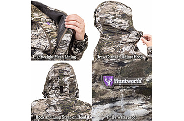 Image of Huntworth Winsted Tricot Waterproof Rain Jacket - Women's, Tarnen, Extra Large, E-9619-W-TRN-XL