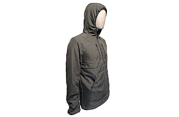Image of Huto Lifestyle Fuzzy Fleece Hoodie w/Nylon Outer Shell, Grey, Medium, FUZYFLCE-HDIE-GRY-M