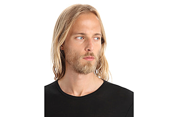 Image of Icebreaker 175 Everyday Long Sleeve Crewe Thermal Top - Mens, Black, Small, IB104483001S