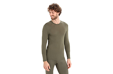 Image of Icebreaker 175 Everyday Long Sleeve Crewe Thermal Top - Men's, Loden, Medium, IB104483069M