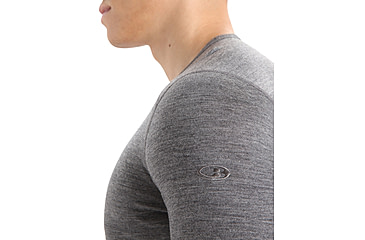 Image of Icebreaker Merino 200 Oasis LS Crewe - Men's, Gritstone Heather, Large, IB104365013L