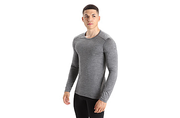 Image of Icebreaker 200 Oasis Long Sleeve Crewe - Mens, Gritstone Heather, Large, IB104365013L