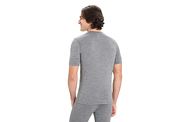 Image of Icebreaker 200 Oasis Short Sleeve Crewe Thermal Top - Mens, Gritstone Heather, Large, IB104509013L