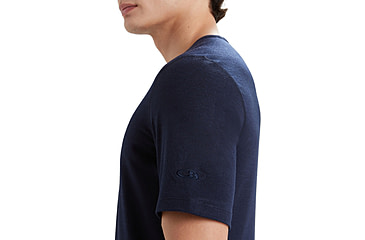 Image of Icebreaker 200 Oasis Short Sleeve Crewe Thermal Top - Mens, Midnight Navy, 2XL, IB104509401XXL