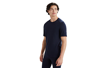 Image of Icebreaker 200 Oasis Short Sleeve Crewe Thermal Top - Mens, Midnight Navy, 2XL, IB104509401XXL