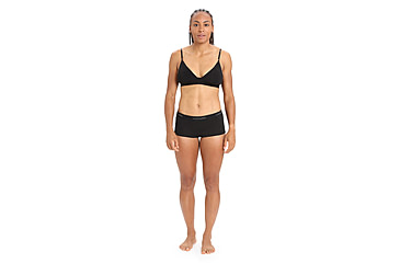 Image of Icebreaker 200 Oasis Thermal Boy Shorts - Women's, Black, Extra Small, IB104467001XS