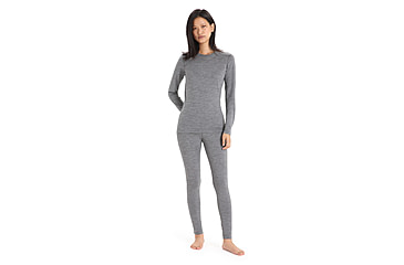 Image of Icebreaker 200 Oasis Thermal Leggings - Womens, Gritstone Heather, Extra Large, IB104383013XL