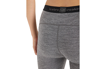 Image of Icebreaker 200 Oasis Thermal Leggings - Womens, Gritstone Heather, Extra Large, IB104383013XL