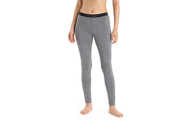 Image of Icebreaker 200 Oasis Thermal Leggings - Womens, Gritstone Heather, Extra Large, IB104383013XL