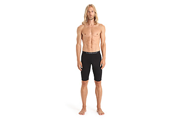 Image of Icebreaker 200 Oasis Thermal Shorts - Mens, Black, Extra Large, IB0A59KY001XL