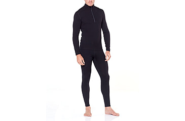 Image of Icebreaker 260 Tech Leggings w Fly - Mens, Black, Extra Large, 104374001XL