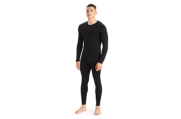 Image of Icebreaker 260 Tech Long Sleeve Crewe Thermal Top - Mens, Black, 3XL, IB1043710013XL
