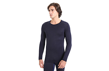 Image of Icebreaker 260 Tech Long Sleeve Crewe Thermal Top - Men's, Midnight Navy, 3XL, IB1043714013XL