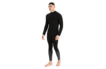 Image of Icebreaker 260 Tech Long Sleeve Turtleneck Thermal Top - Mens, Black, 2XL, IB0A56IE001XXL
