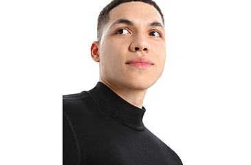 Image of Icebreaker 260 Tech Long Sleeve Turtleneck Thermal Top - Mens, Black, 2XL, IB0A56IE001XXL