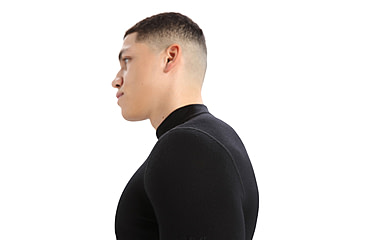 Image of Icebreaker 260 Tech Long Sleeve Turtleneck Thermal Top - Mens, Black, 2XL, IB0A56IE001XXL