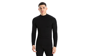 Image of Icebreaker 260 Tech Long Sleeve Turtleneck Thermal Top - Mens, Black, 2XL, IB0A56IE001XXL