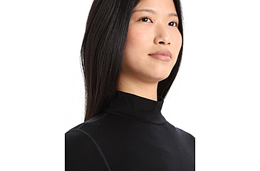 Image of Icebreaker 260 Tech Long Sleeve Turtleneck Thermal Top - Womens, Black, Large, IB0A56IF001L