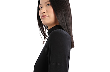 Image of Icebreaker 260 Tech Long Sleeve Turtleneck Thermal Top - Womens, Black, Large, IB0A56IF001L