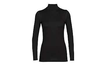 Image of Icebreaker 260 Tech Long Sleeve Turtleneck Thermal Top - Womens, Black, Large, IB0A56IF001L