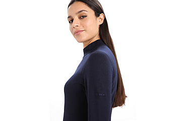 Image of Icebreaker 260 Tech Long Sleeve Turtleneck Thermal Top - Womens, Midnight Navy, Extra Large, IB0A56IF401XL