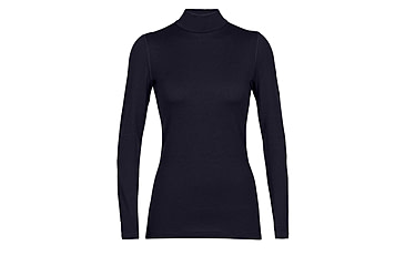 Image of Icebreaker 260 Tech Long Sleeve Turtleneck Thermal Top - Womens, Midnight Navy, Extra Large, IB0A56IF401XL