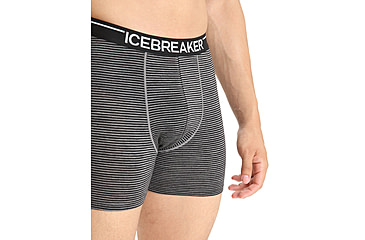 Image of Icebreaker Anatomica Boxers - Men's, Gritstone Heather, Medium, IB103029038M
