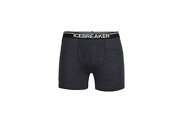 Image of Icebreaker Anatomica Boxers w/ Fly - Men's, Jet Heather, Extra Large, IB103030011XL