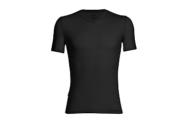 Image of Icebreaker Anatomica Short Sleeve V Neck T-Shirt - Men's, Black, Small, IB103661001S